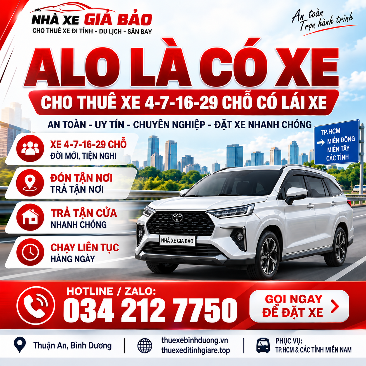 thuê xe đi tây ninh