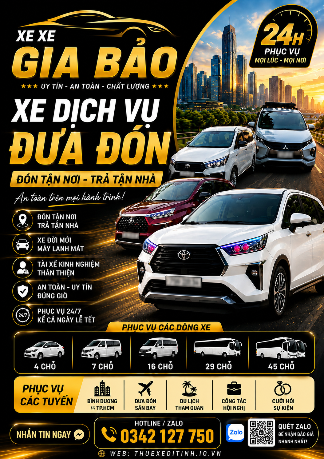 thuê xe dĩ an đi tây ninh