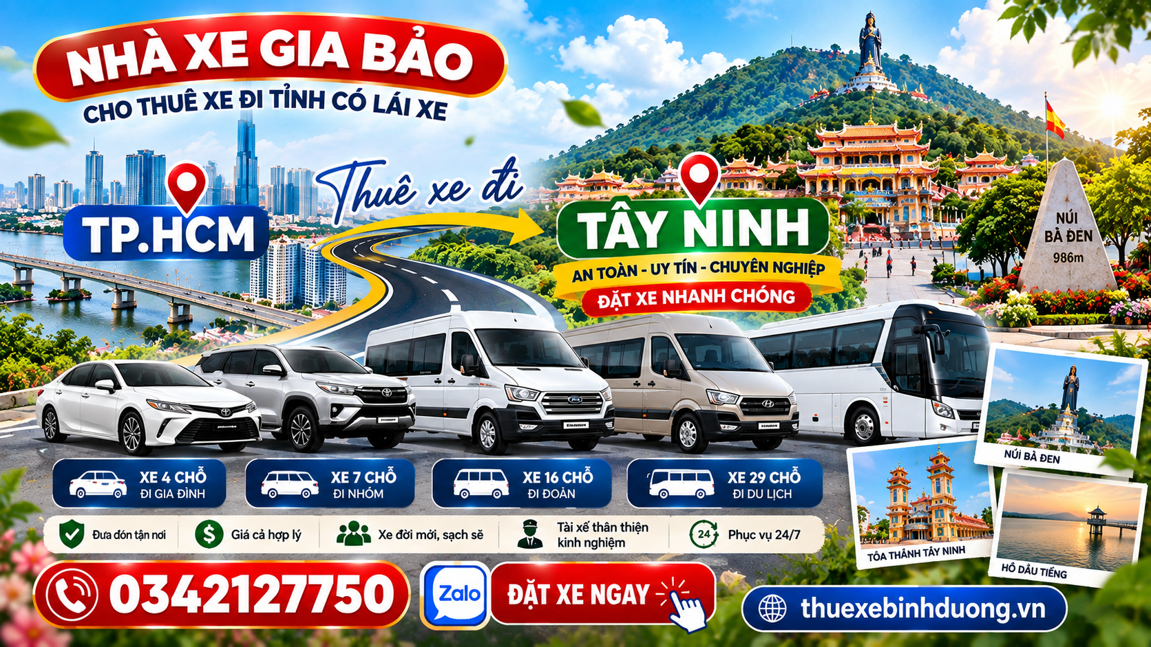 thue xe 7 sai gon di núi ba tay ninh